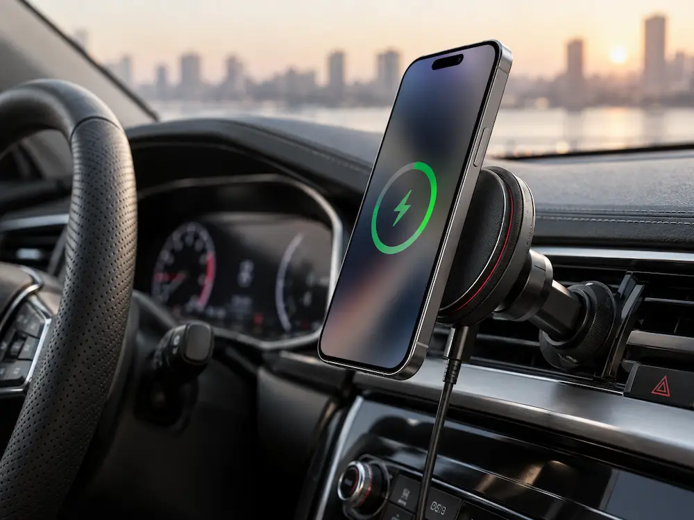 SmartCharge Pro - حامل وشاحن لاسلكي للسيارة